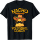 Nacho Average Volleyball Coach Mexican Trainer Cinco De Mayo T-Shirt - T-Shirt | Black
