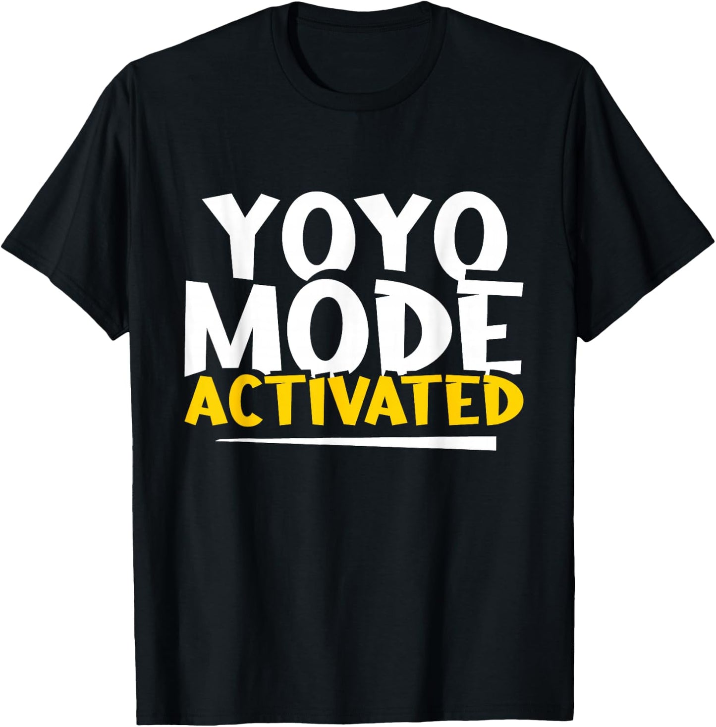 Yoyo Mode Activated - Pastime Hobby Game Vintage Old Toys T-Shirt - T-Shirt | Black
