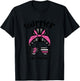 Breast Cancer Awareness Warrior Messy Bun Pink Ribbon Women T-Shirt - T-Shirt | Black