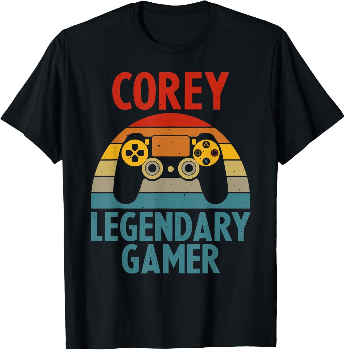 COREY Gift Name Personalized Funny Gaming Geek Birthday T-Shirt - T-Shirt | Black
