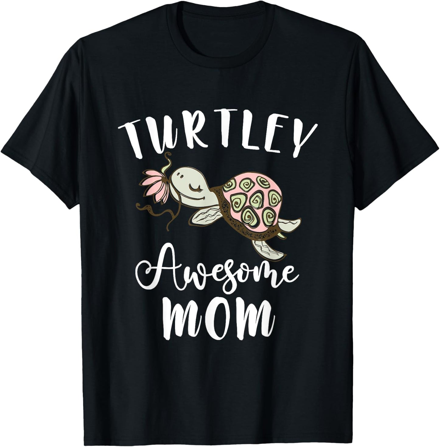 Ocean Animal Lover Mom Mothers Day Gift Turtle T-Shirt - T-Shirt | Black