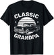 Grandpa Vintage Retro Classic Funny Car Lover Enthusiast T-Shirt - T-Shirt | Black