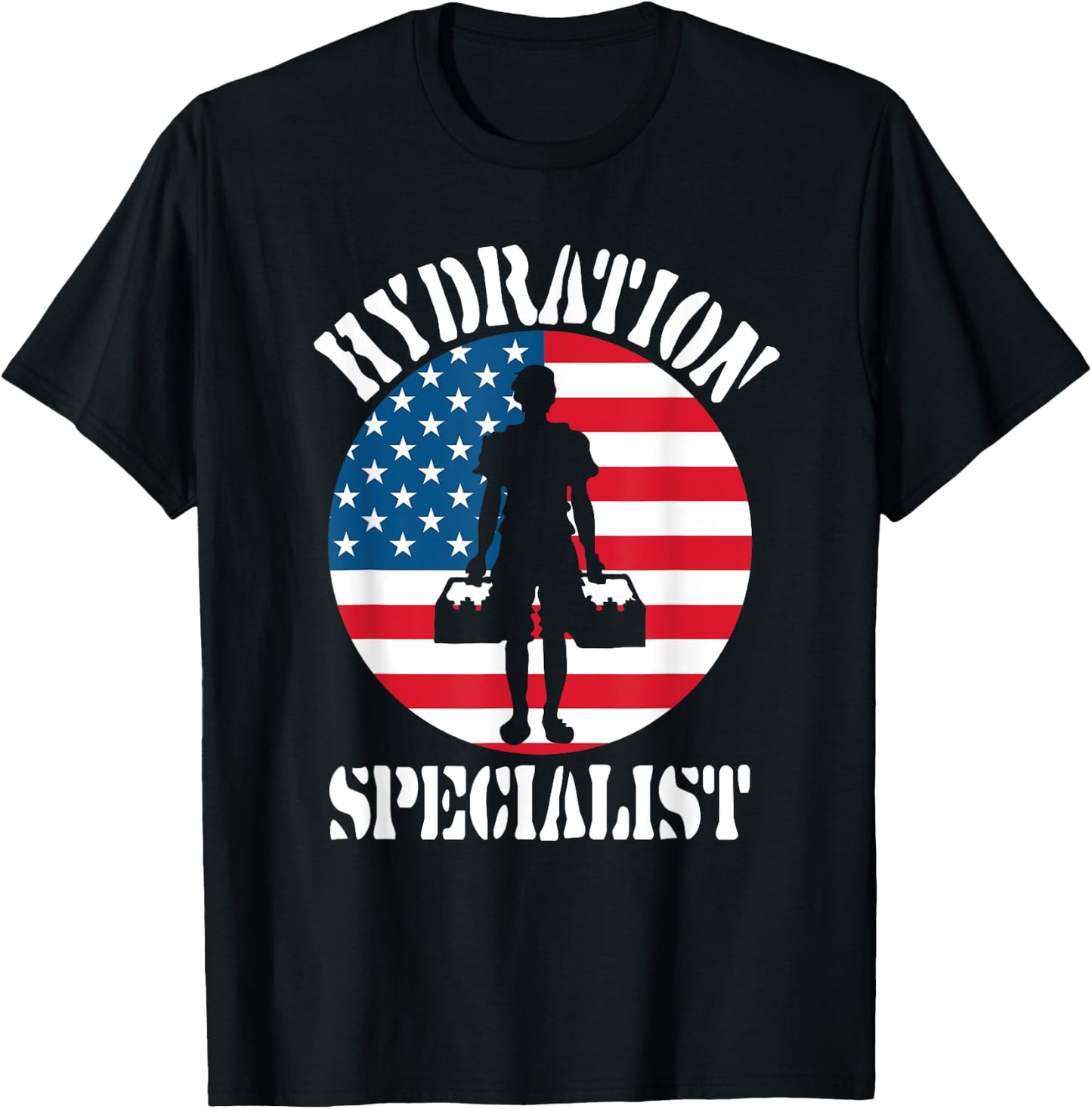 Hydration Specialist Team Manager Football Hydrated Waterboy T-Shirt - T-Shirt | Black