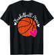 Basketball Mimi Heart Grandma Mimi Of A Basketball Player T-Shirt - T-Shirt | Black