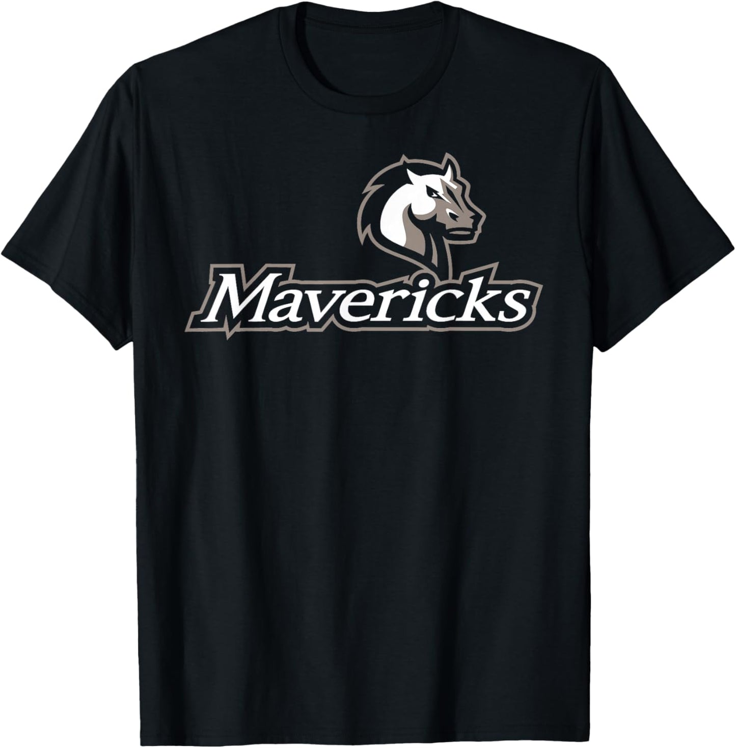 Mercy University Mavericks Mavs Logo T-Shirt - T-Shirt | Black