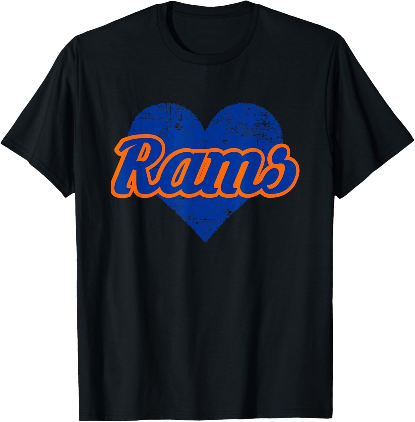 Starmount Rams Over Heart T-Shirt - T-Shirt | Black