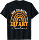 One Thankful Infant Teacher Rainbow Thanksgiving Day T-Shirt - T-Shirt | Black