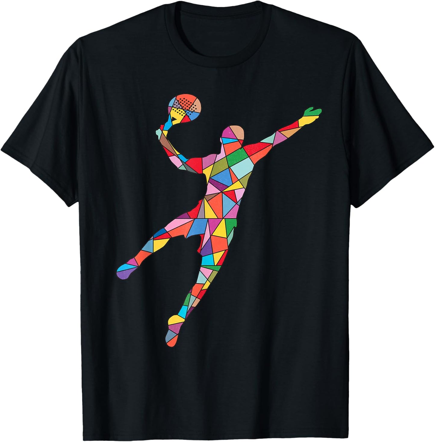 Padel Tennis Paddleball Boys Men Kids Padel T-Shirt - T-Shirt | Black