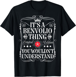 Benvolio Name Its A Benvolio Thing You Wouldn't Understand T-Shirt - T-Shirt | Black