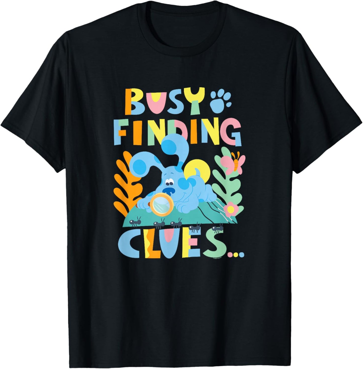 Blue's Clues & You Busy Finding Clues Ant Nature Explorer T-Shirt - T-Shirt | Black