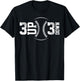 3 UP 3 Down Baseball T-Shirt - T-Shirt | Black