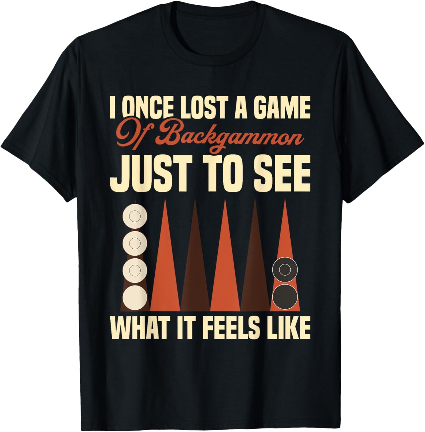Backgammon Board Game Player Chips Pieces Backgammon T-Shirt - T-Shirt | Black