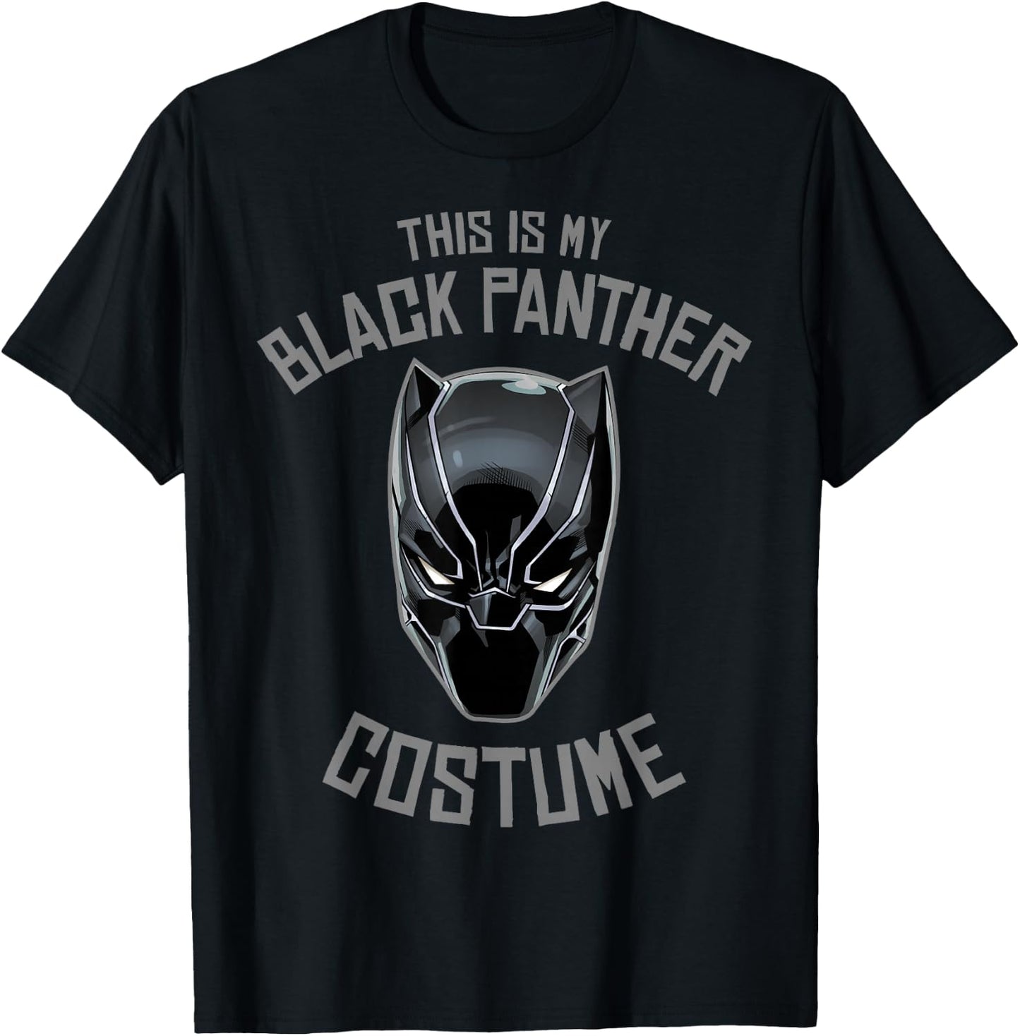 Marvel Black Panther This is My Costume Halloween T-Shirt - T-Shirt | Black