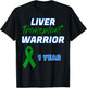 Liver Transplant First Anniversary One Year gift organ T-Shirt - T-Shirt | Black