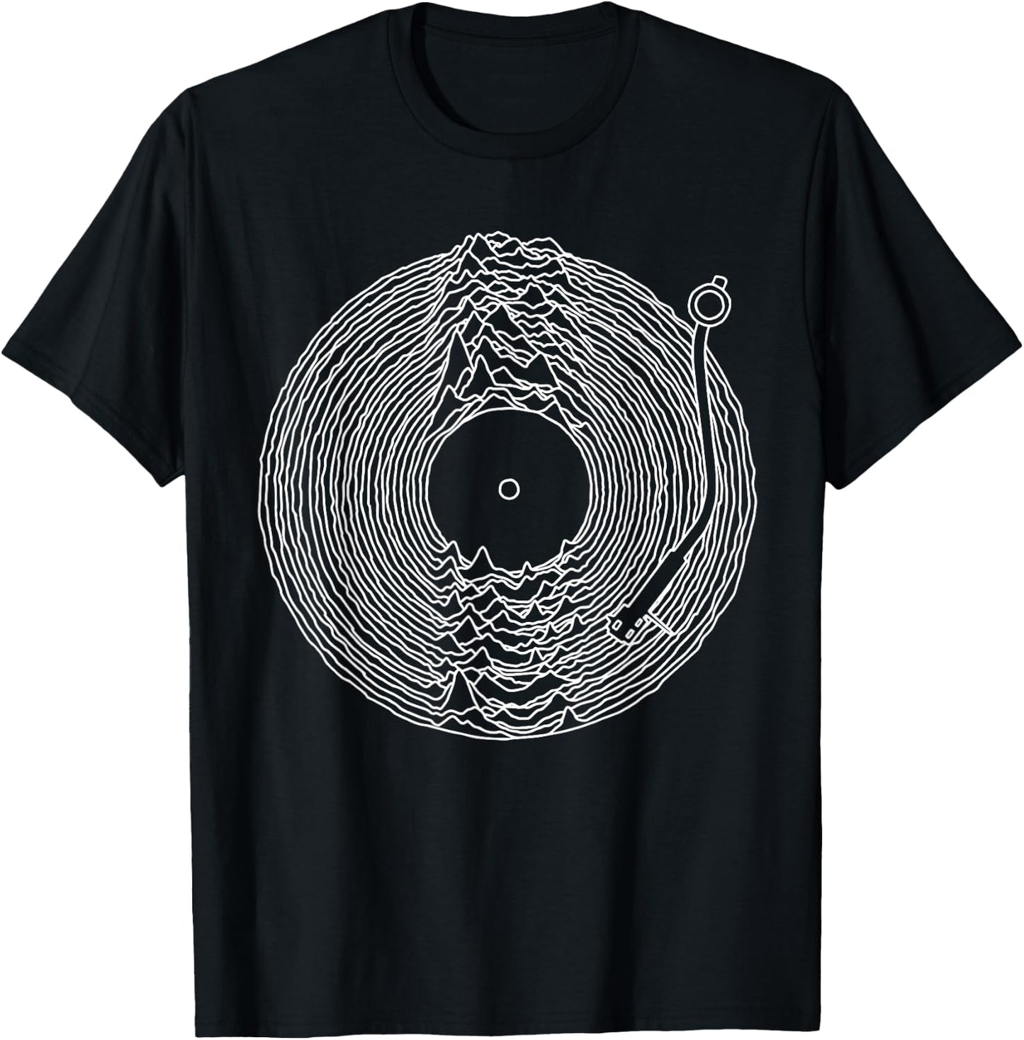 Unknown Pleasures Vinyl Record T-Shirt - T-Shirt | Black