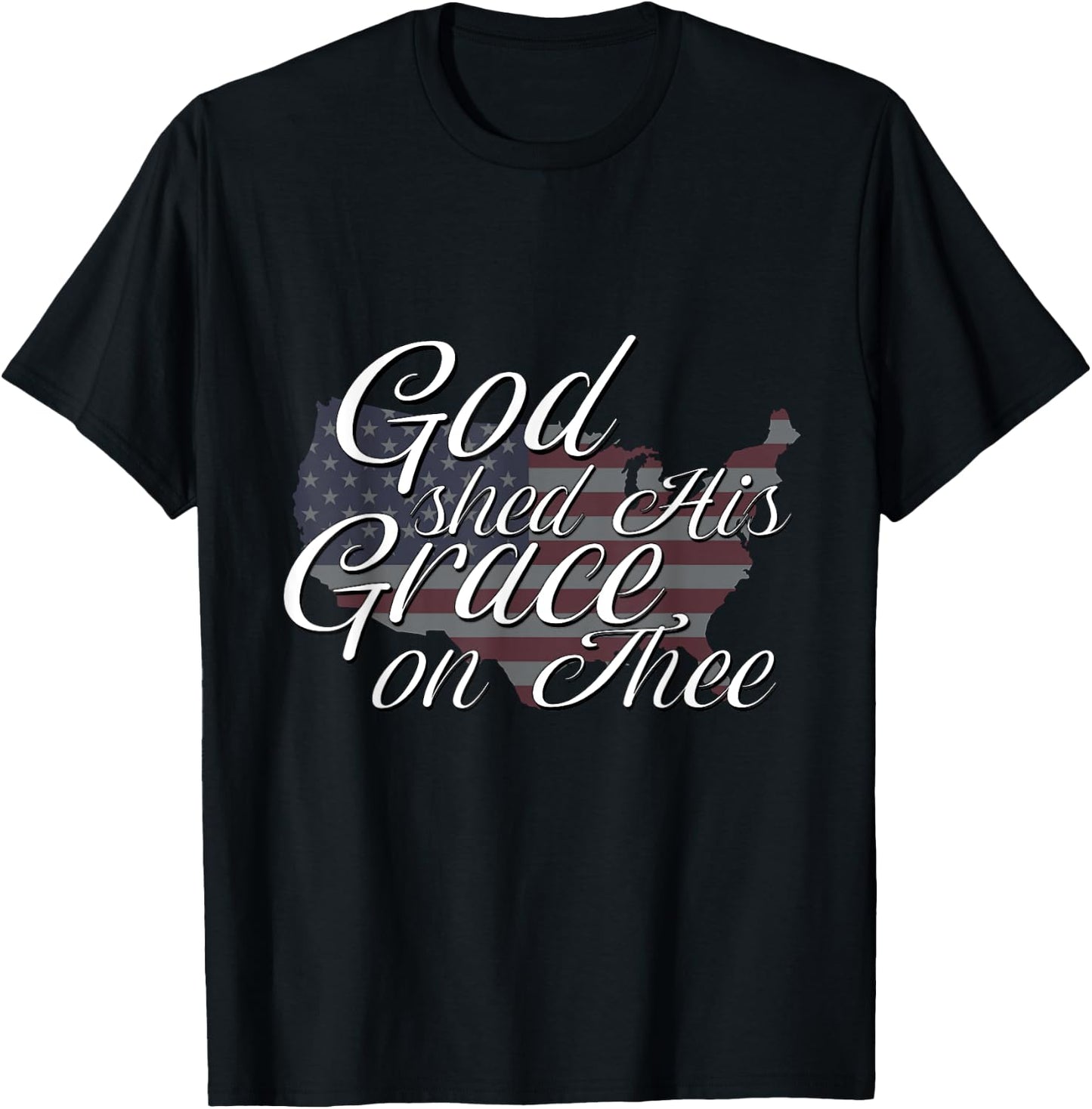 God Shed His Grace On Thee Perfect Religious Inspirational T-Shirt - T-Shirt | Black