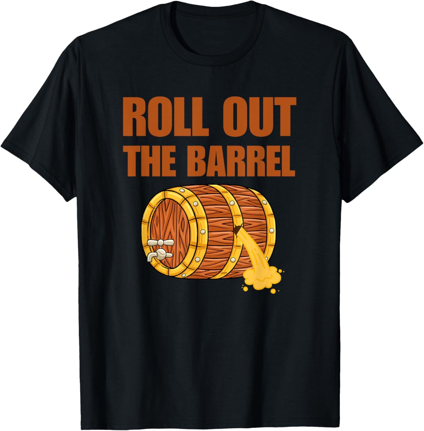 Brewers Roll Out The Barrel T-Shirt - T-Shirt | Black