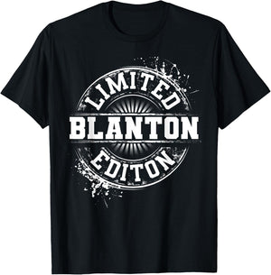 BLANTON Funny Surname Family Tree Birthday Reunion Gift T-Shirt - T-Shirt | Black
