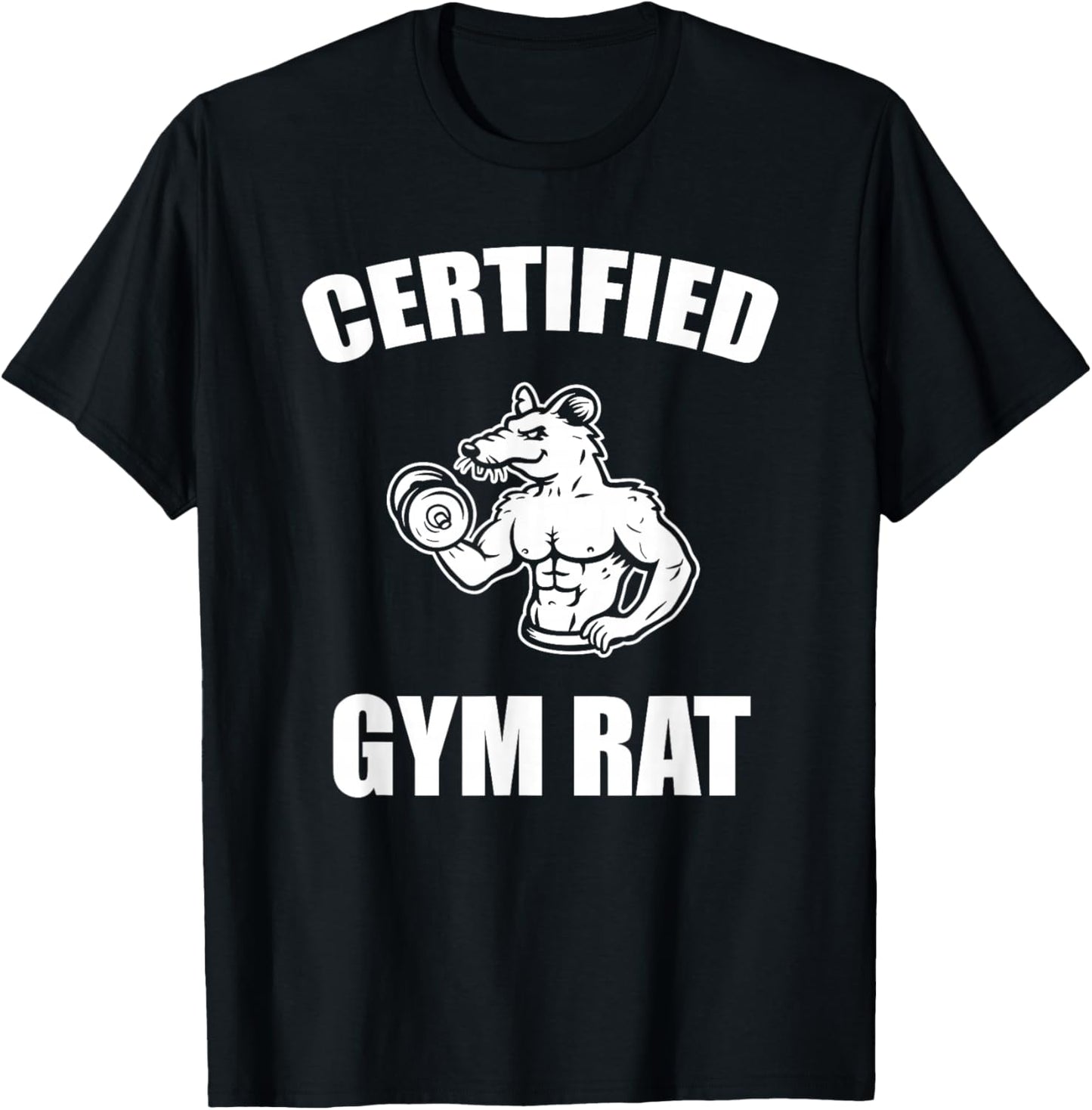 Certified gym rat T-Shirt - T-Shirt | Black