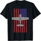 T-28 Trojan Pilot American Flag Plane T-Shirt - T-Shirt | Black