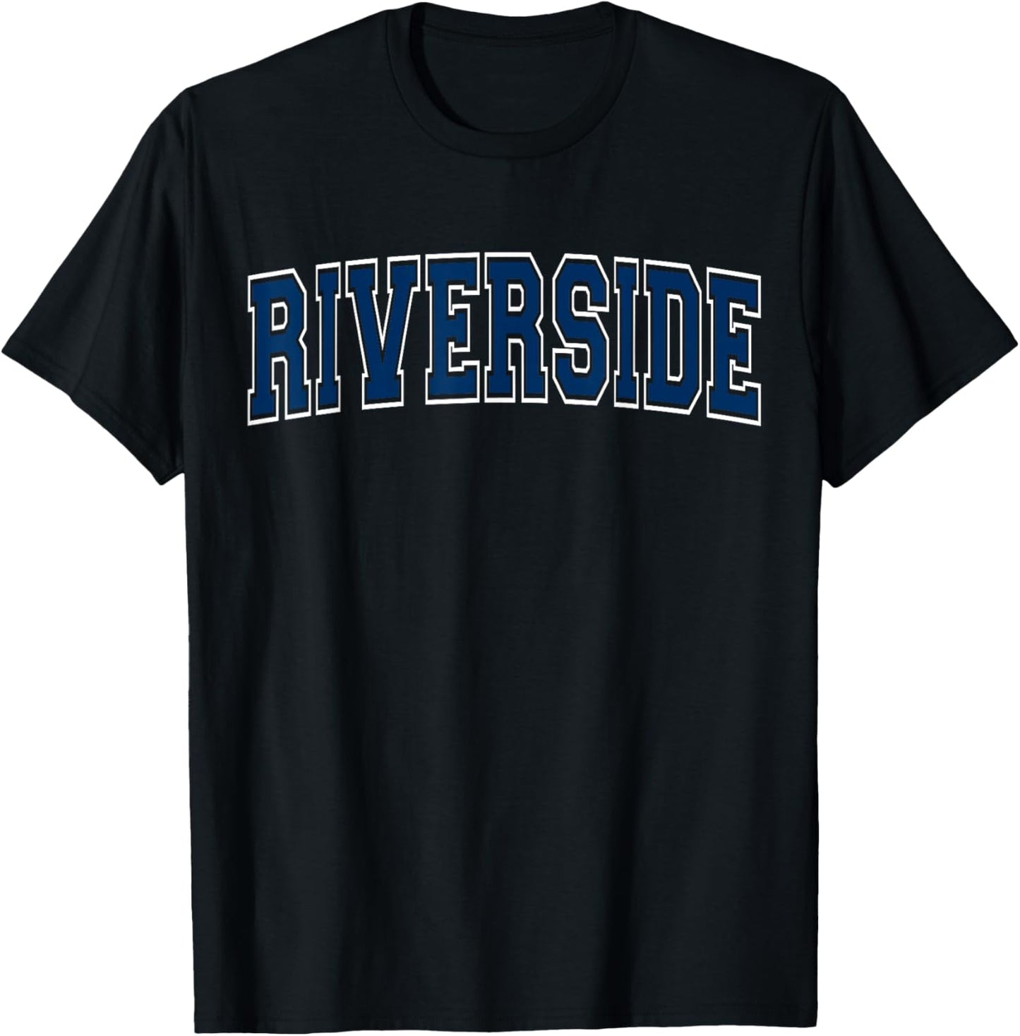 Everyday Varsity Style Riverside T-Shirt - T-Shirt | Black