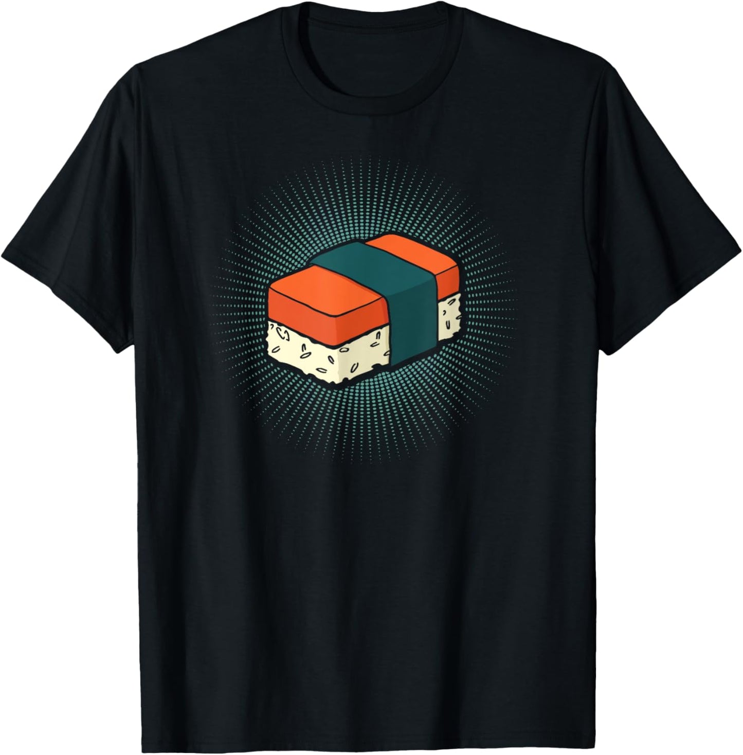 Musubi Vintage Burst Style T-Shirt - T-Shirt | Black