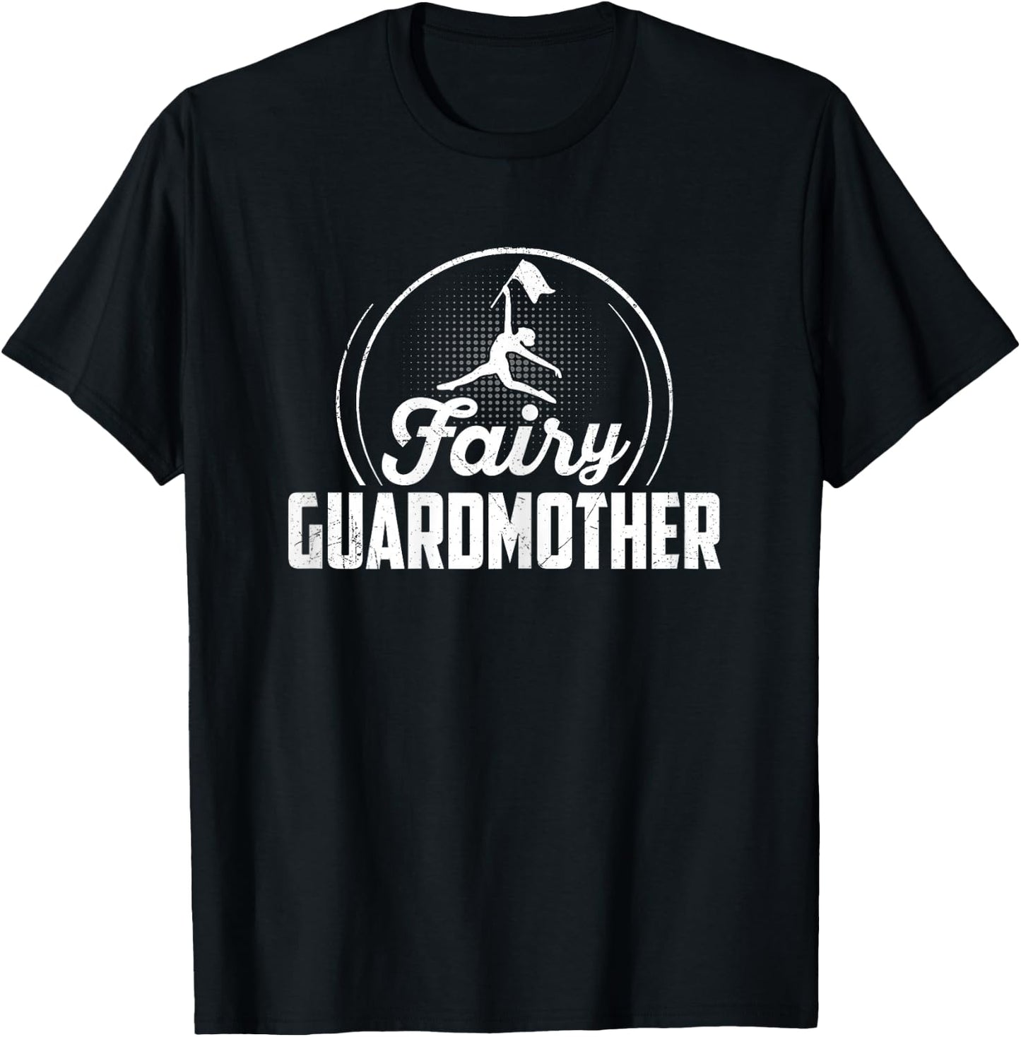 Fairy Guardmother - Mother's Day Funny Color Guard's Mom Pun T-Shirt - T-Shirt | Black