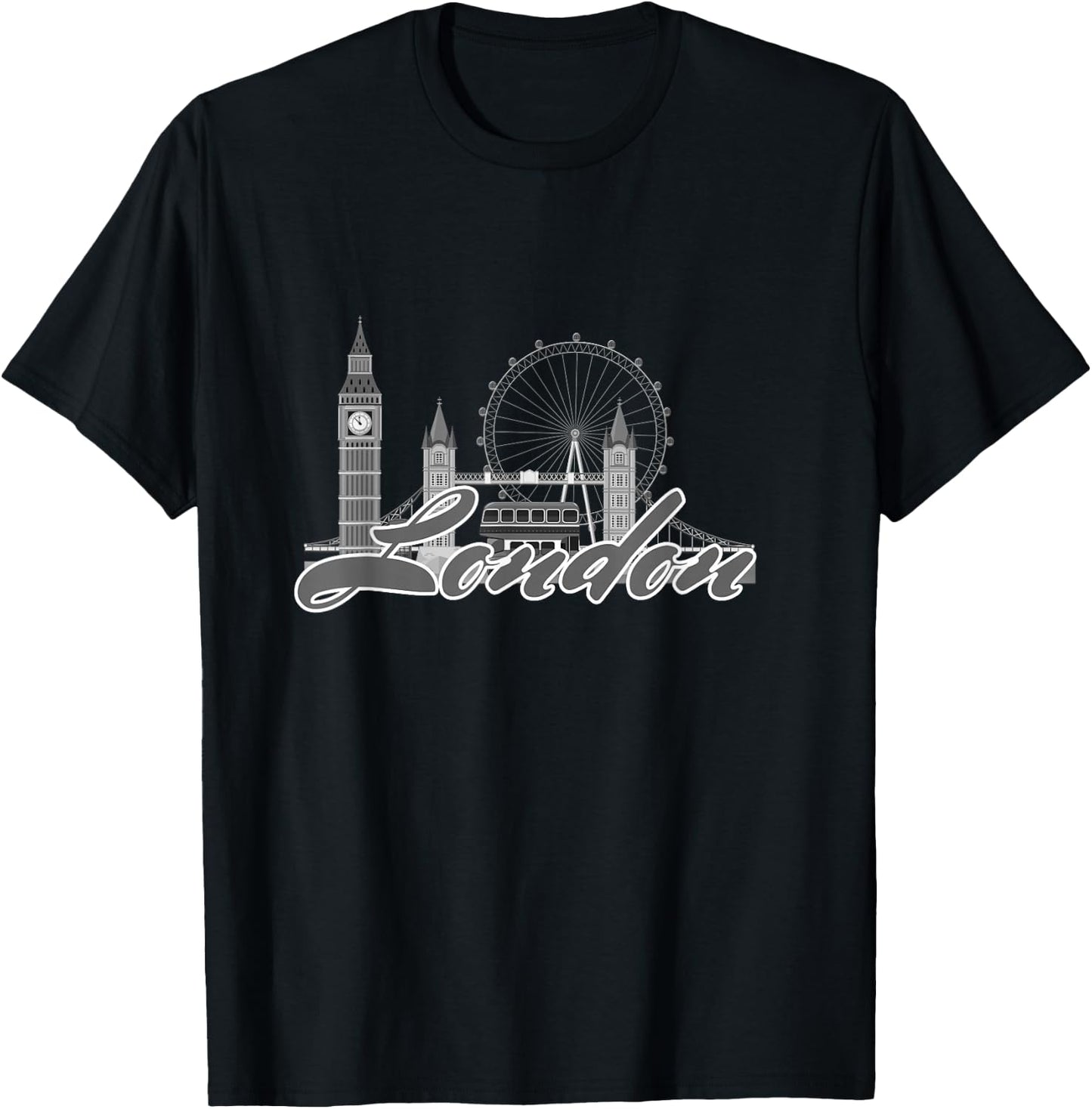 London Souvenir City British UK Men Women Gift T-Shirt - T-Shirt | Black