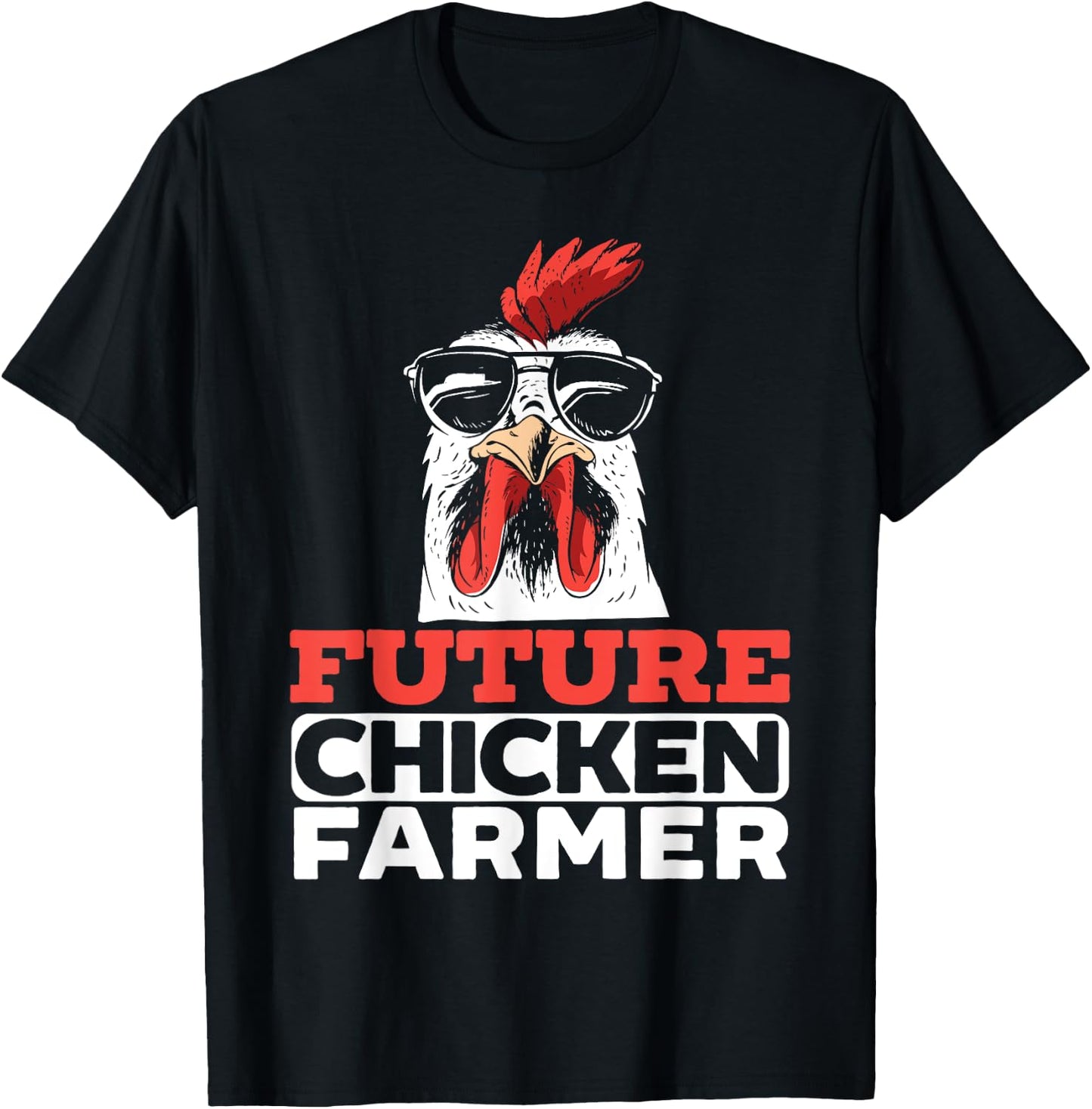 Future Chicken Farmer for a Chicken Lover Farming T-Shirt - T-Shirt | Black