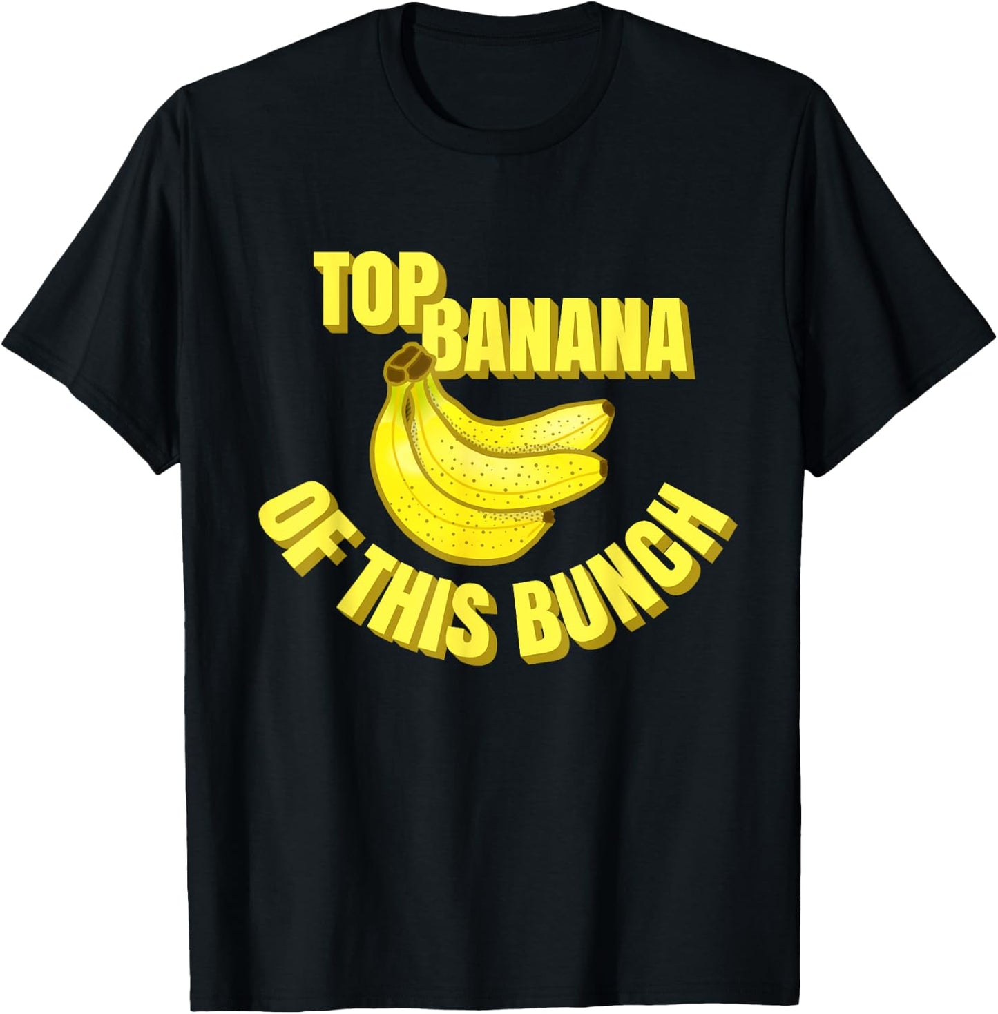 Top Banana of this Bunch Funny Mom Dad Group Leader Graphic T-Shirt - T-Shirt | Black