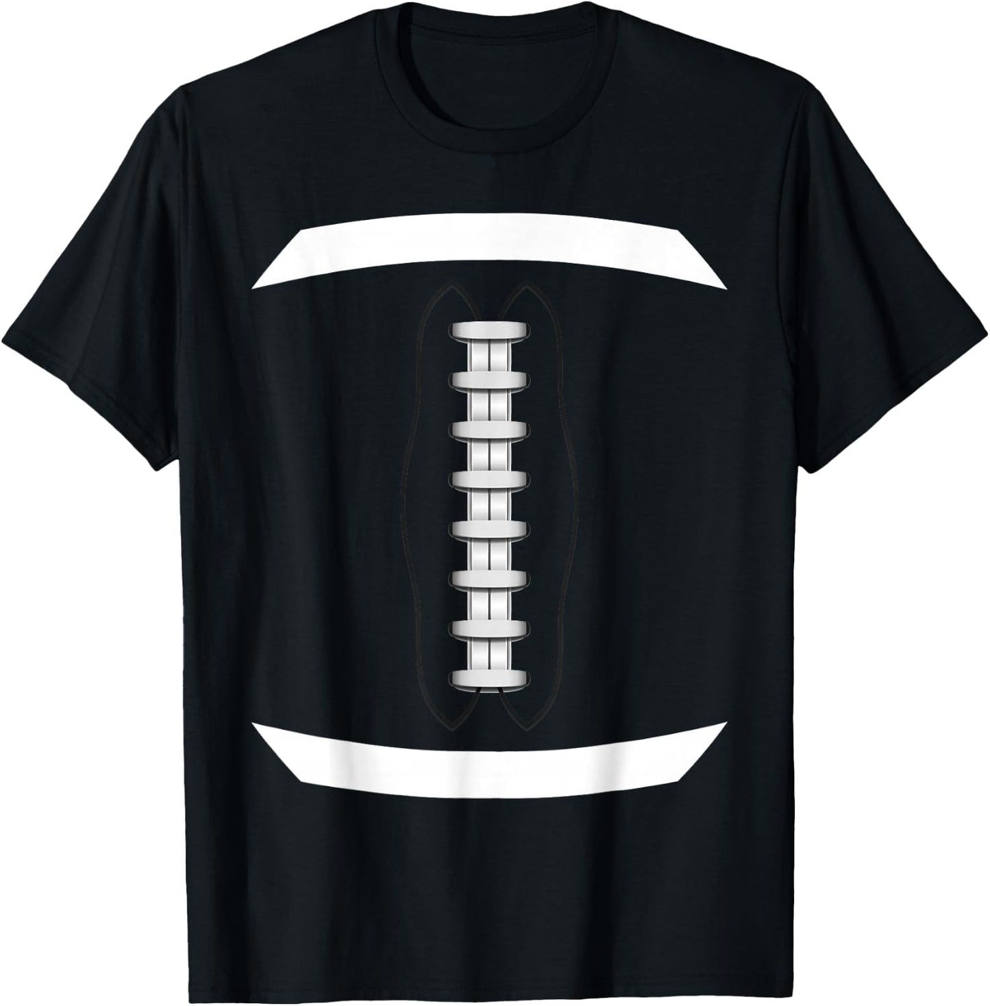 Thanksgiving - American Football Ball Lace Costume Funny T-Shirt - T-Shirt | Black