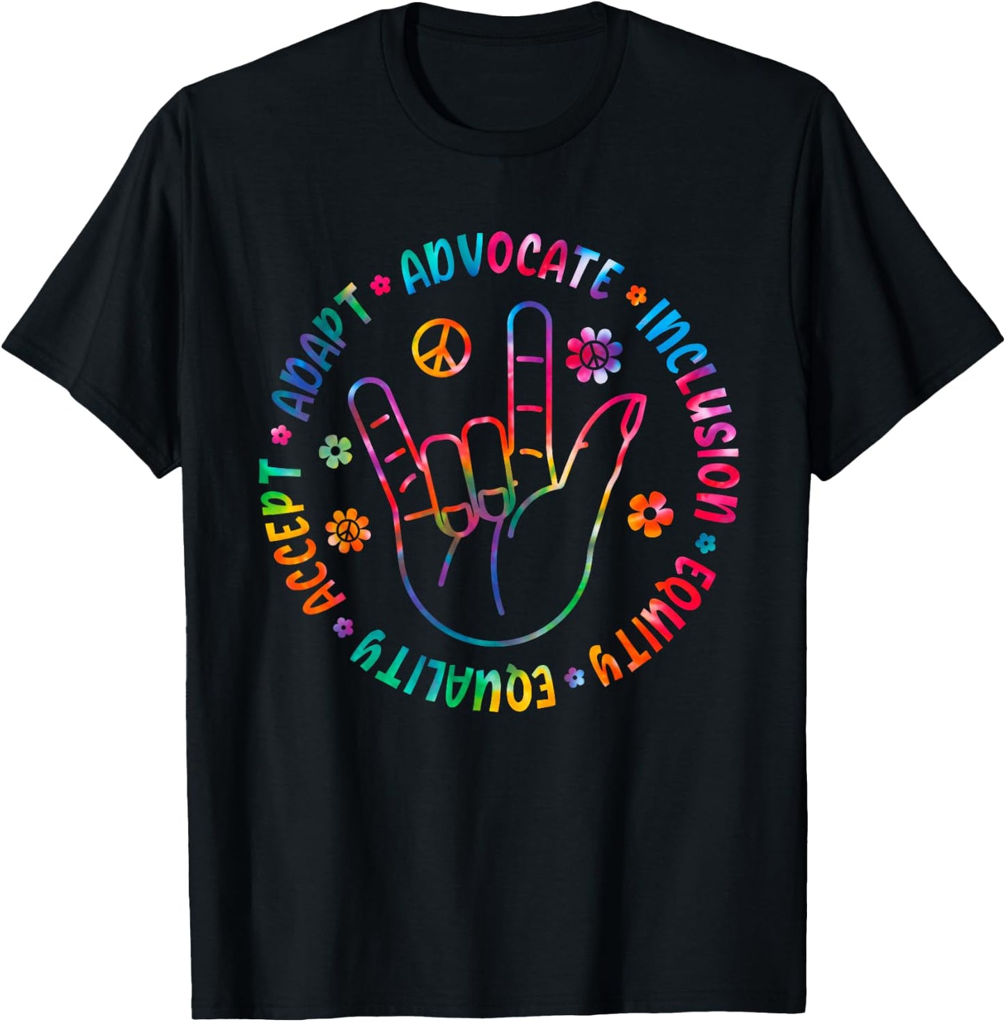 Special Education Teacher TIe Dye Sped Teacher Squad T-Shirt - T-Shirt | Black