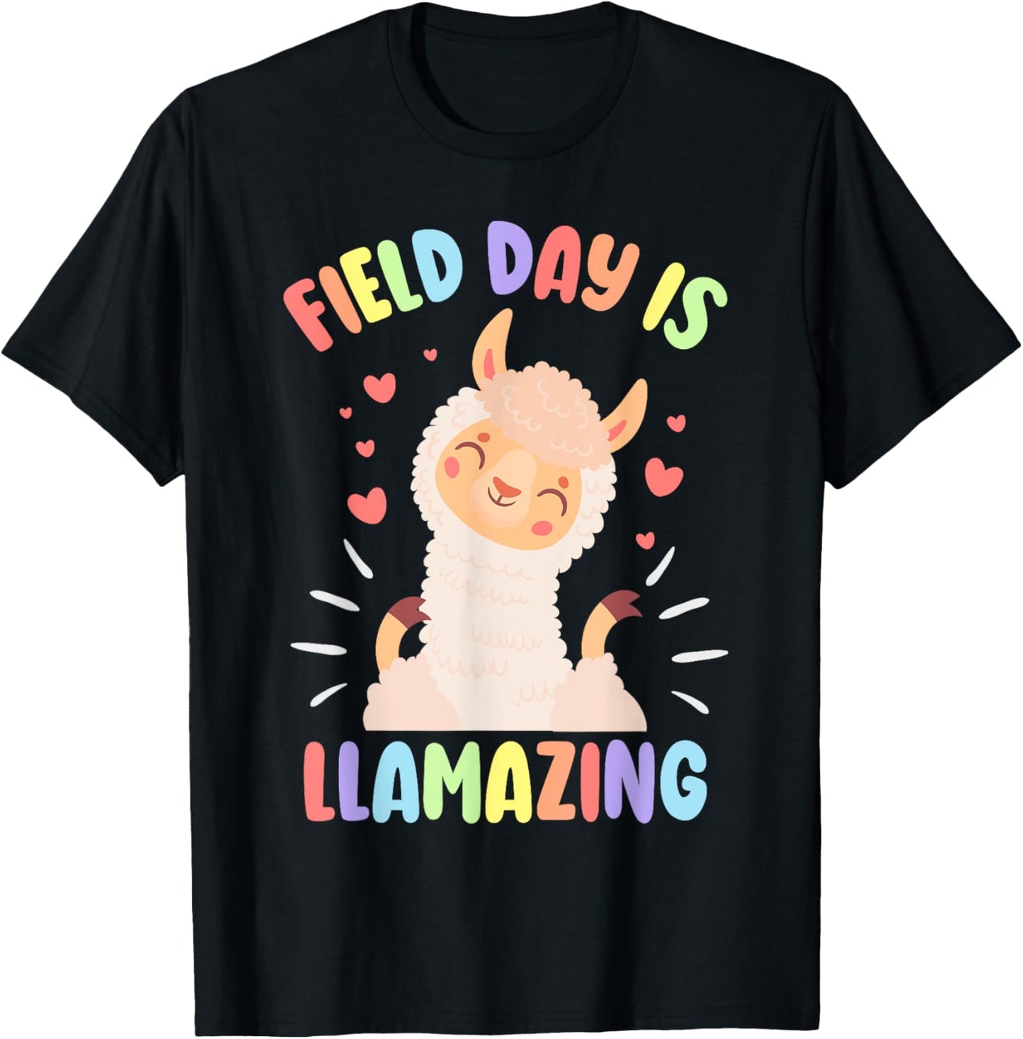 Field Day Llama Alpaca T-Shirt - T-Shirt | Black
