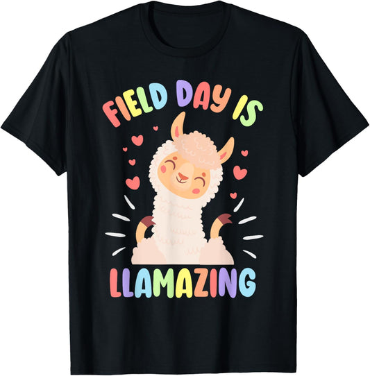 Field Day Llama Alpaca T-Shirt - T-Shirt | Black