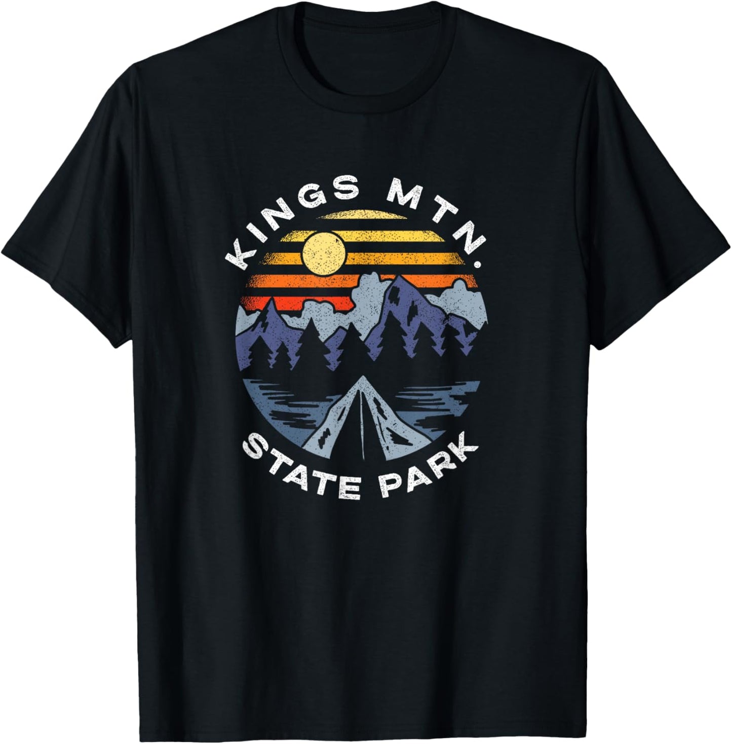 Kings Mountain State Park South Carolina Mountains Vacation T-Shirt - T-Shirt | Black