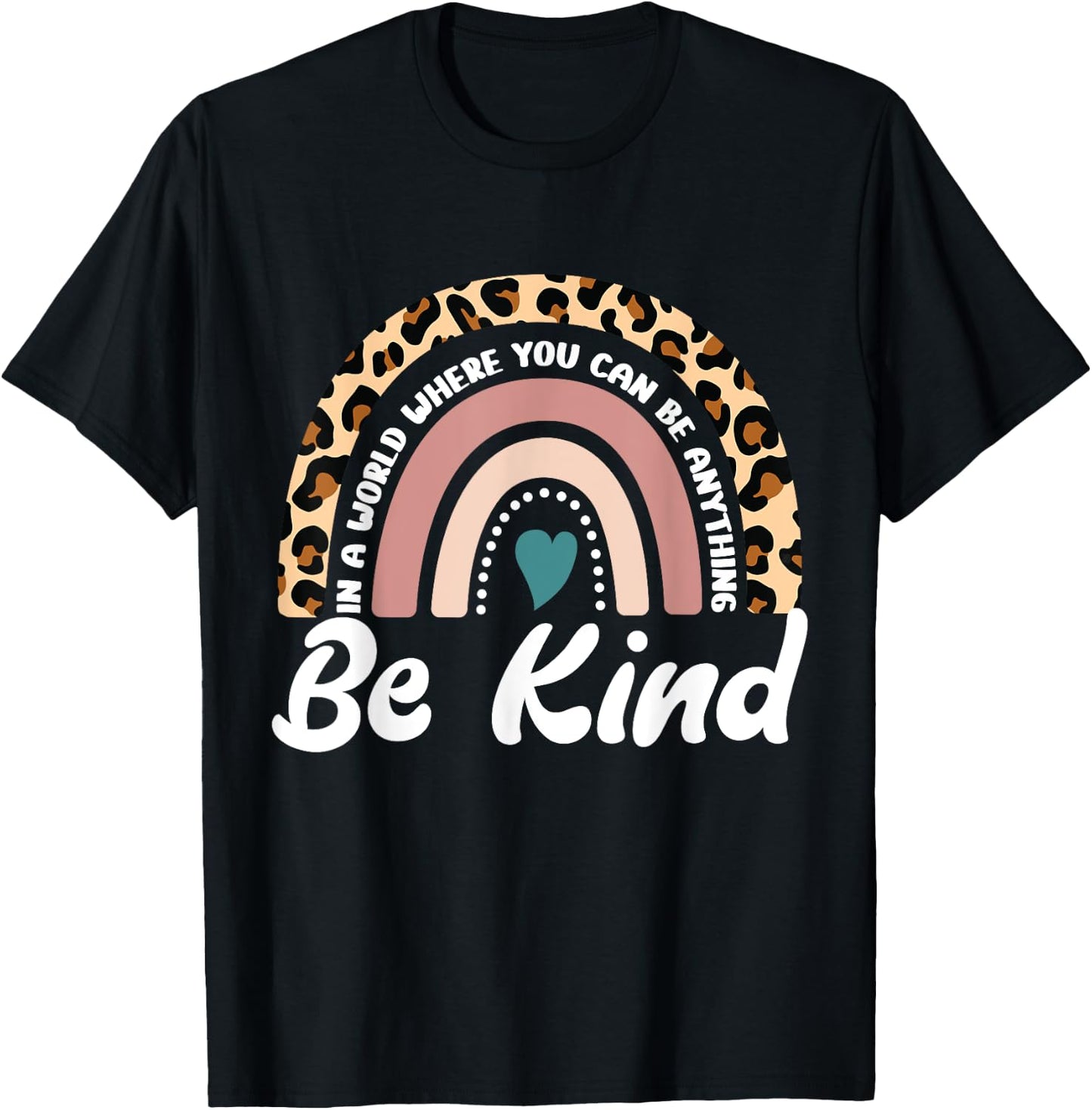 Be Kind Positive Quote Choose Kindness Men Women Kids T-Shirt - T-Shirt | Black