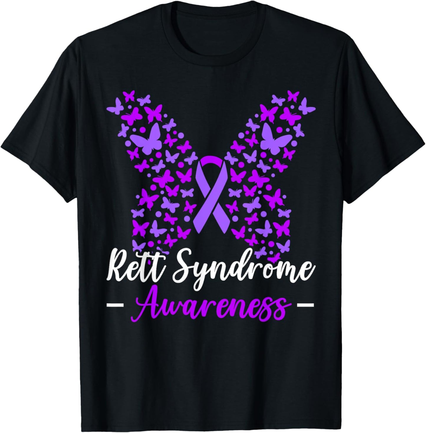 Rett Syndrome Awareness Rett Syndrome Warrior T-Shirt - T-Shirt | Black