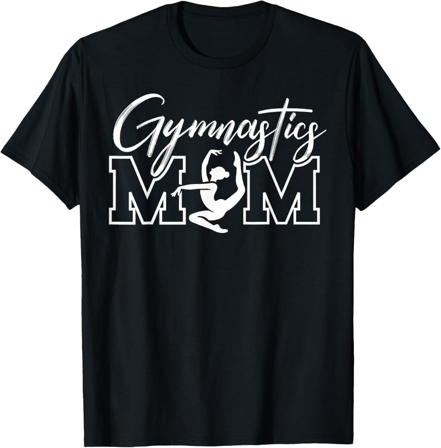 Gymnastics Mom Proud Gymnast Parent T-Shirt - T-Shirt | Black