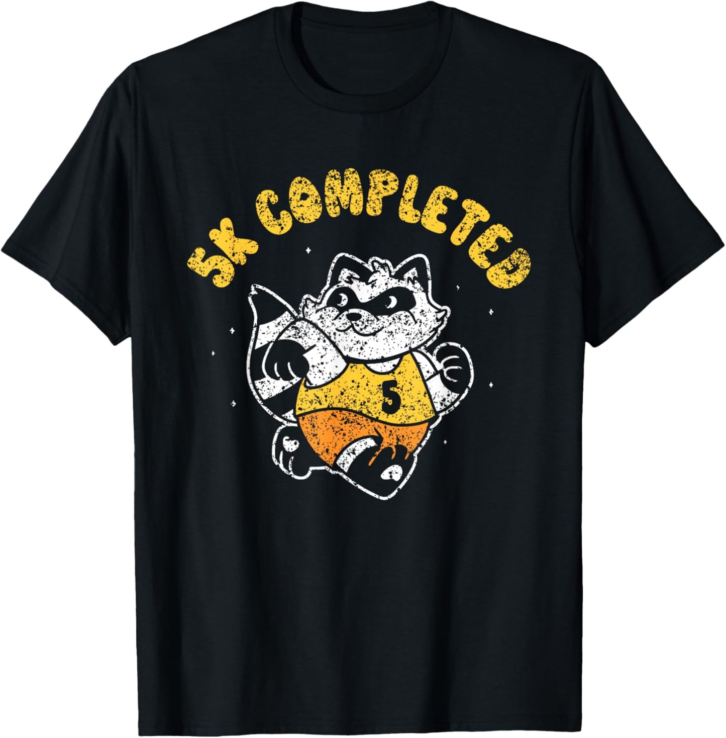 5K Completed Race Runner Run Running 5K T-Shirt - T-Shirt | Black