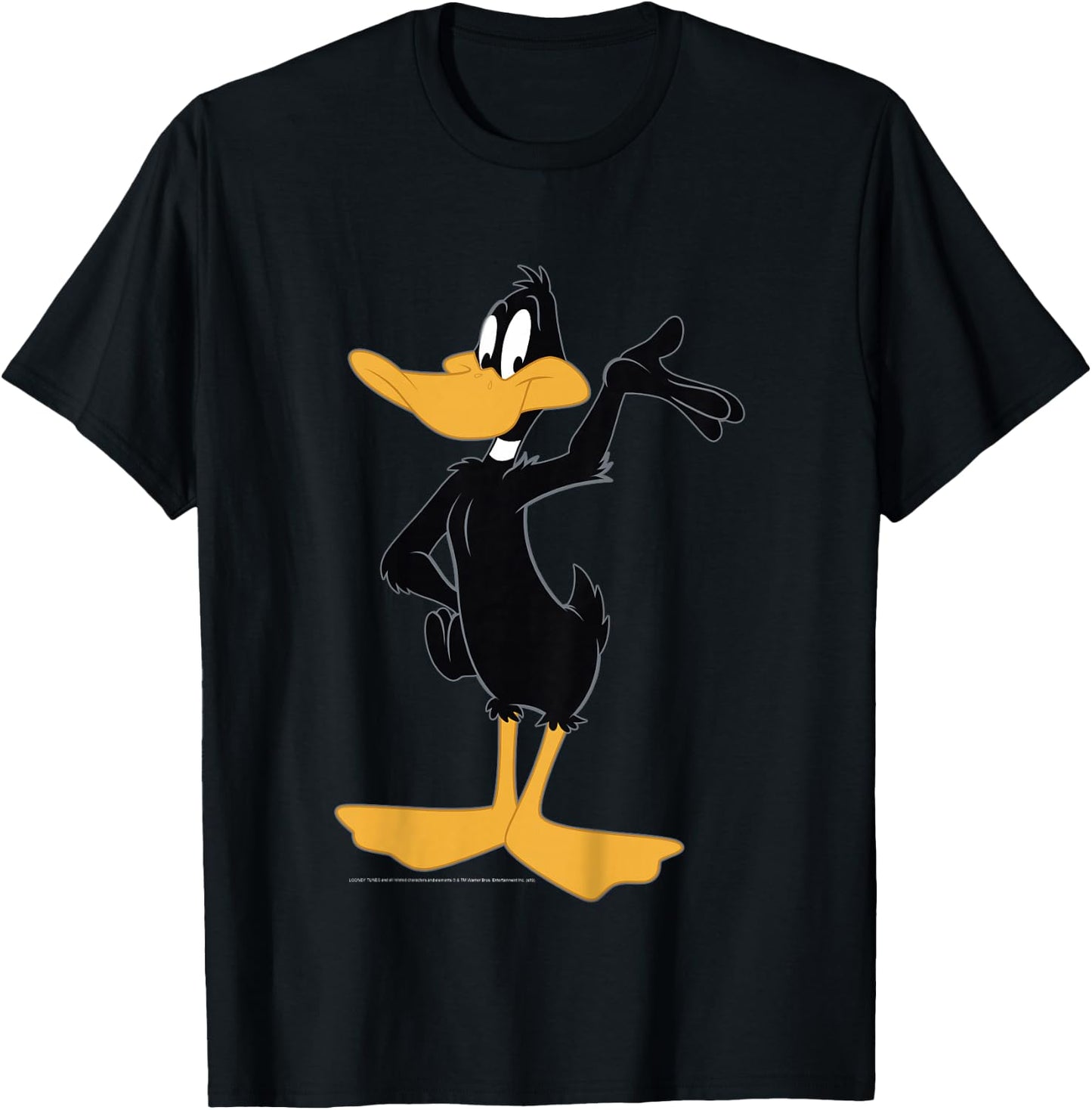 Kids Looney Tunes Daffy Duck Simple Portrait T-Shirt - T-Shirt | Black