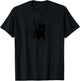 Y2K 90s Cute Scary Scared Cat Tomcat T-Shirt - T-Shirt | Black