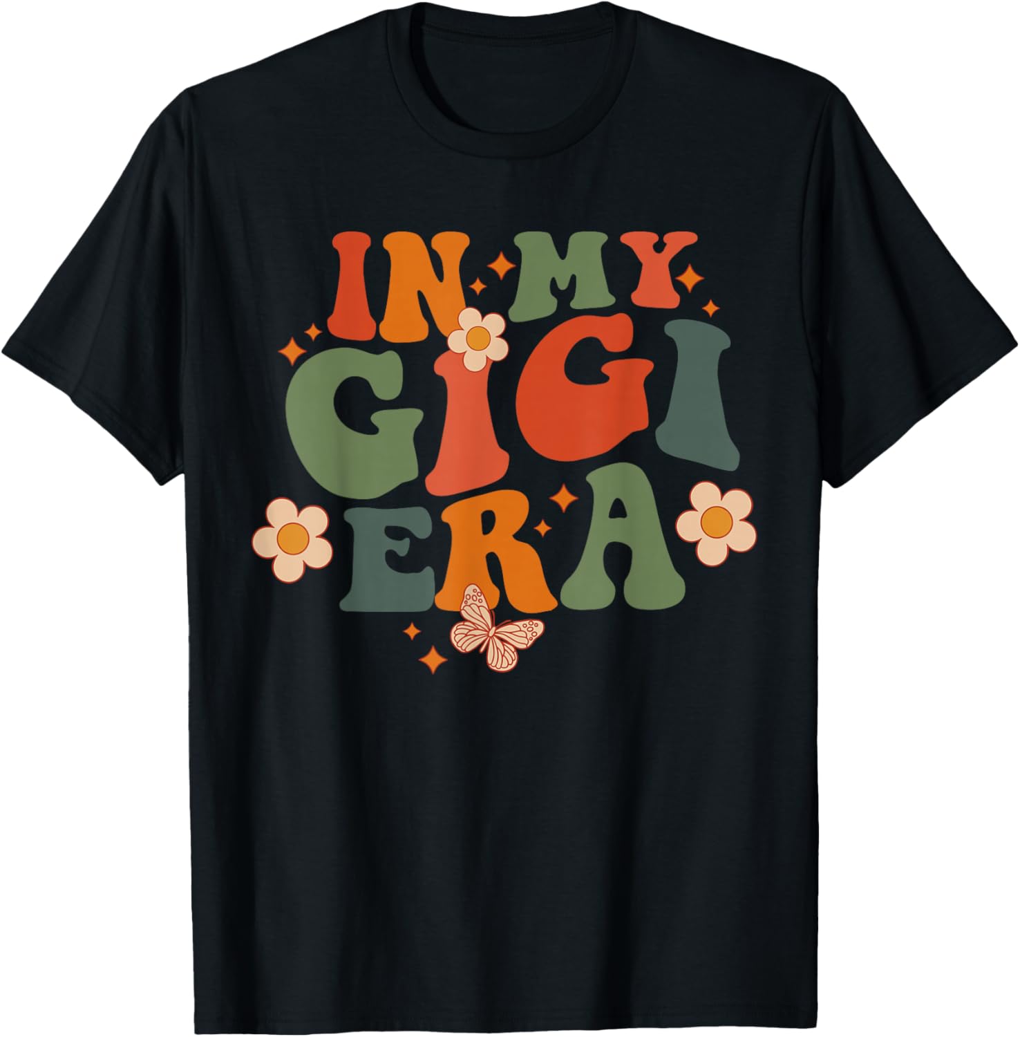 In My Gigi Era Baby Announcement for Grandma Mother's Day T-Shirt - T-Shirt | Black