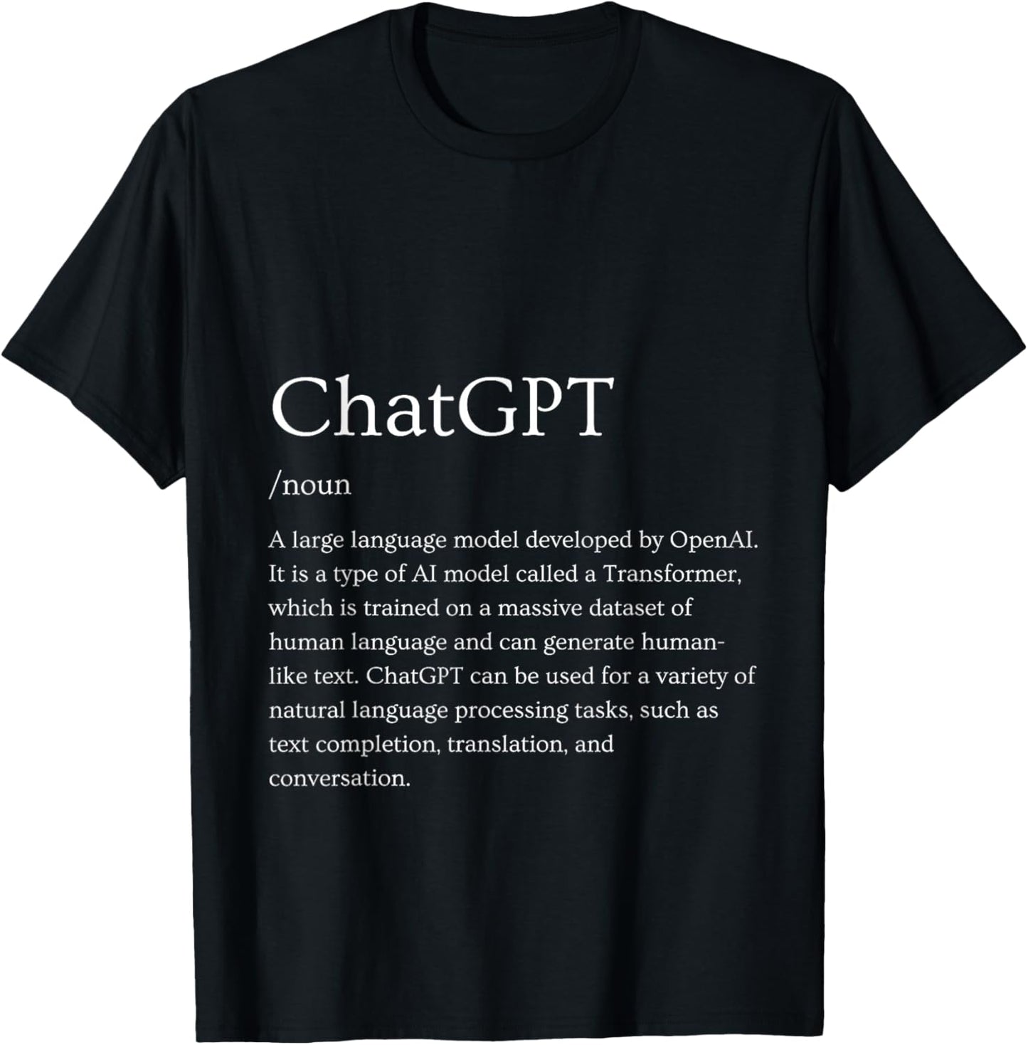 Definition of ChatGPT T-Shirt - T-Shirt | Black