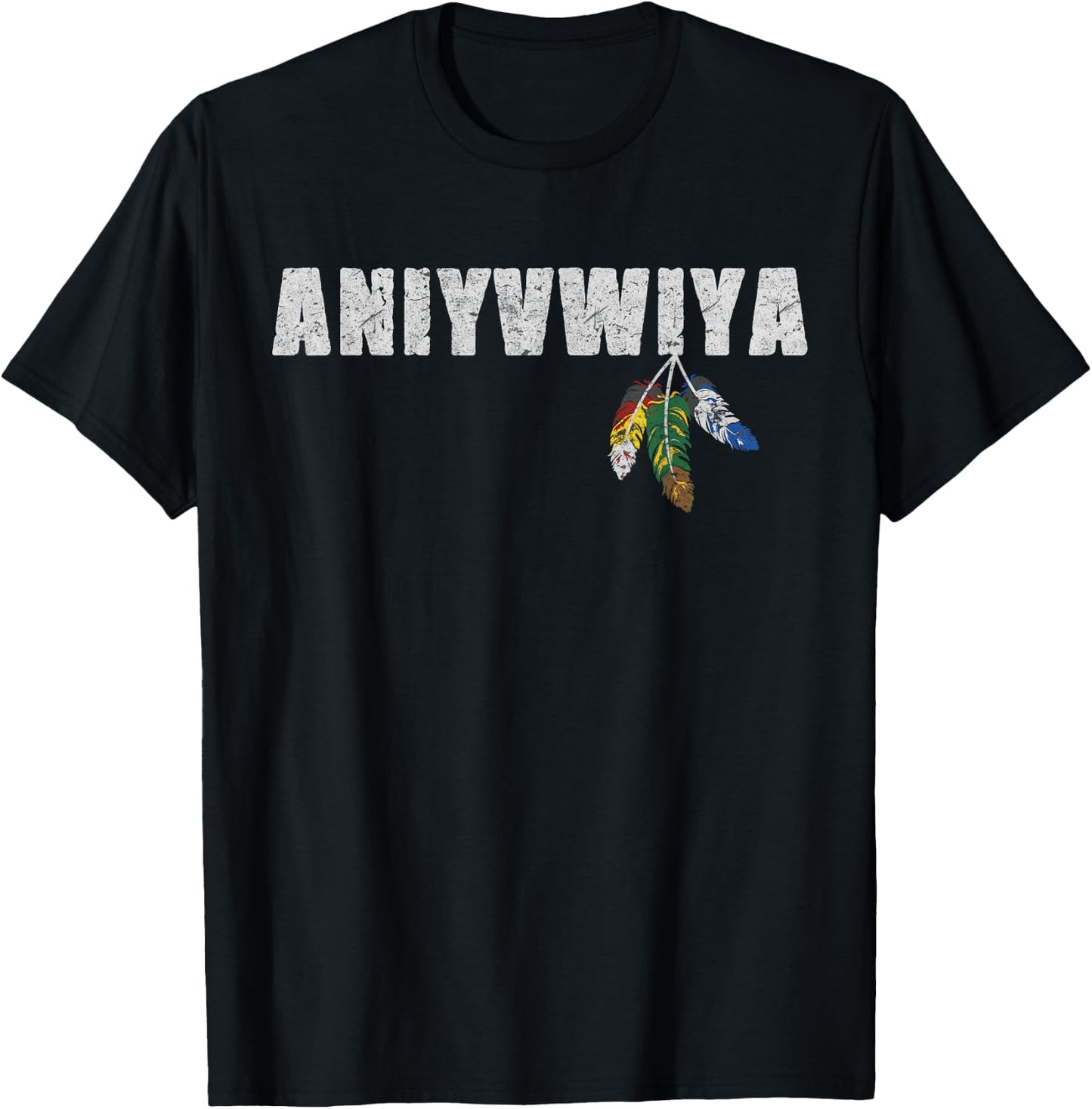 Native American Pride Cherokee Keetoowah Nation Tsi Tsalagi T-Shirt - T-Shirt | Black