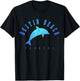 Destin Beach Florida FL Vintage Dolphin Holiday T-Shirt - T-Shirt | Black
