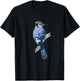 Blue Jay Bird T-Shirt - T-Shirt | Black