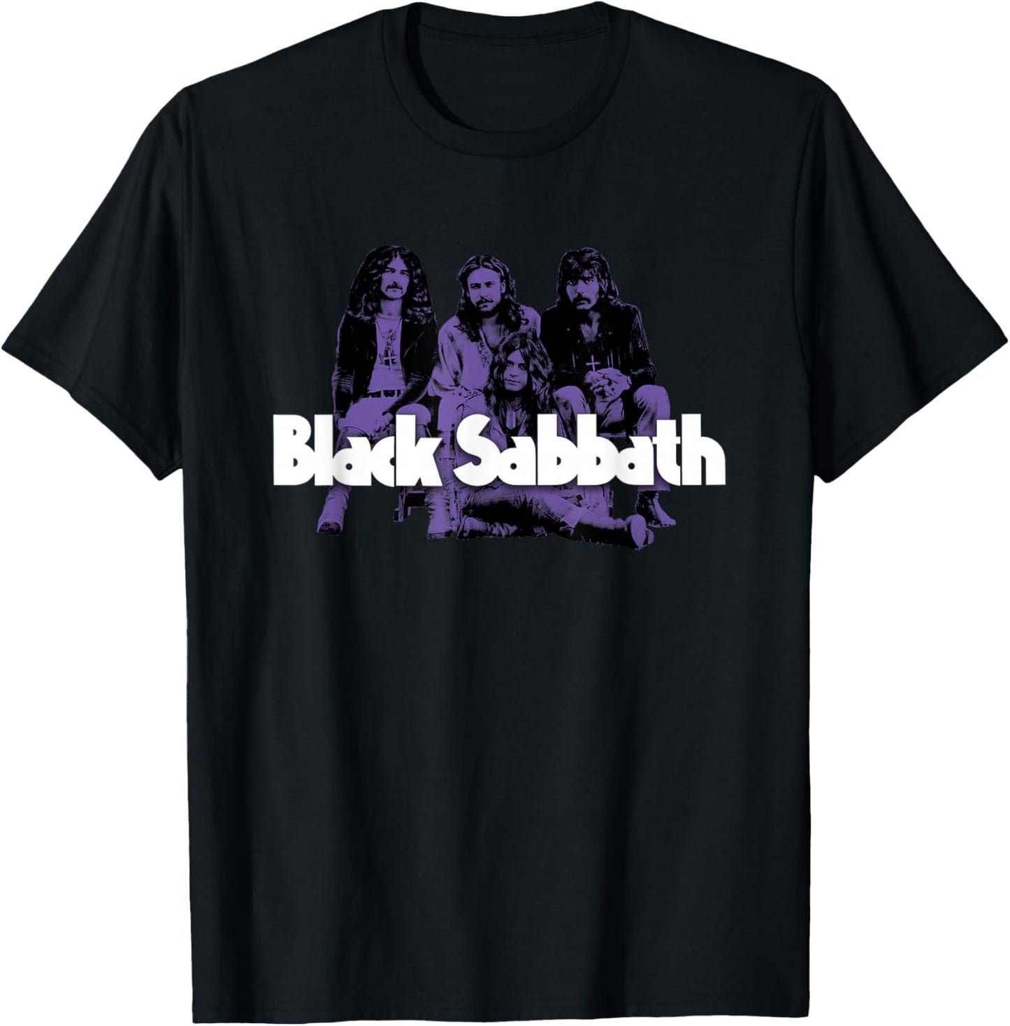 Official Black Sabbath Purple Photo T-Shirt - T-Shirt | Black