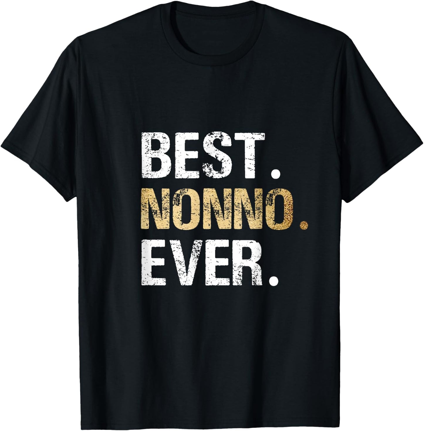 Nonno Gift from Granddaughter Grandson Best Nonno T-Shirt - T-Shirt | Black