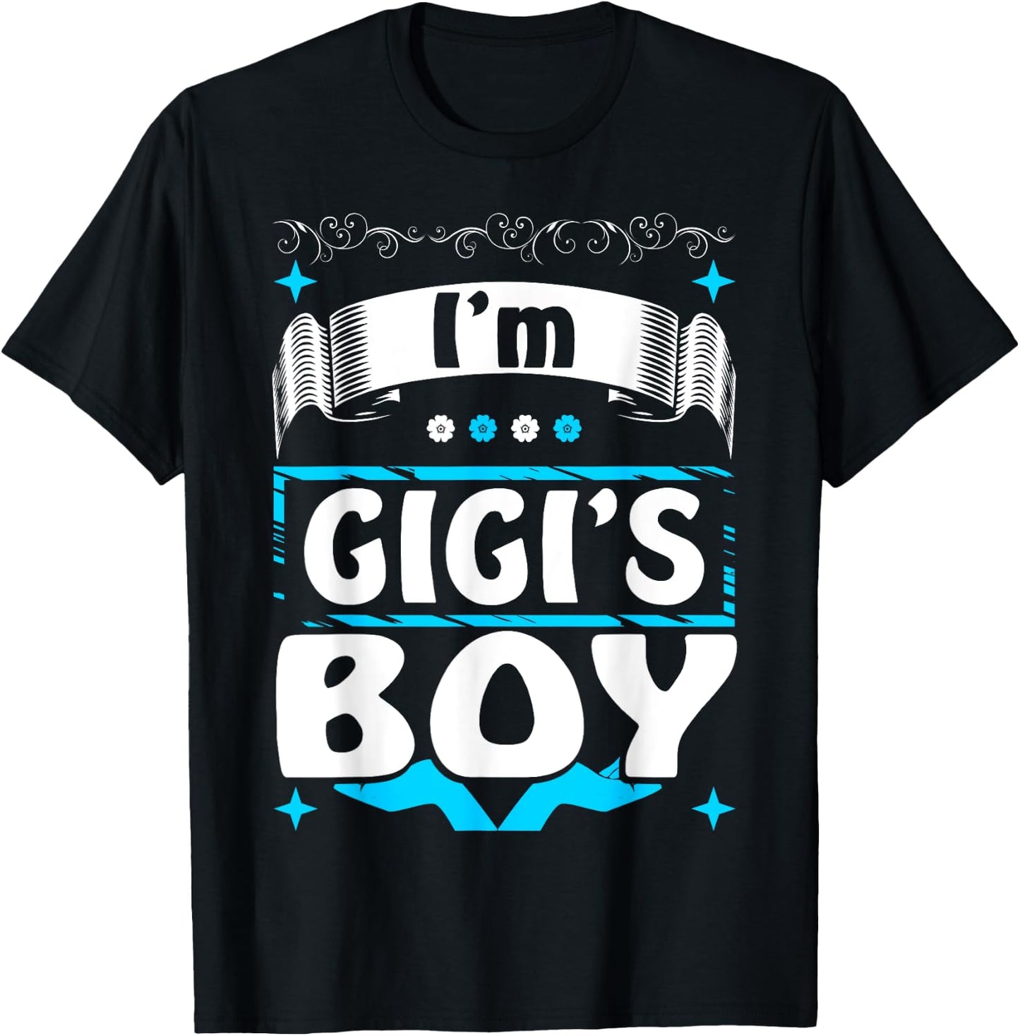 Gigi Boy Infant Toddler Gift Funny T-Shirt - T-Shirt | Black