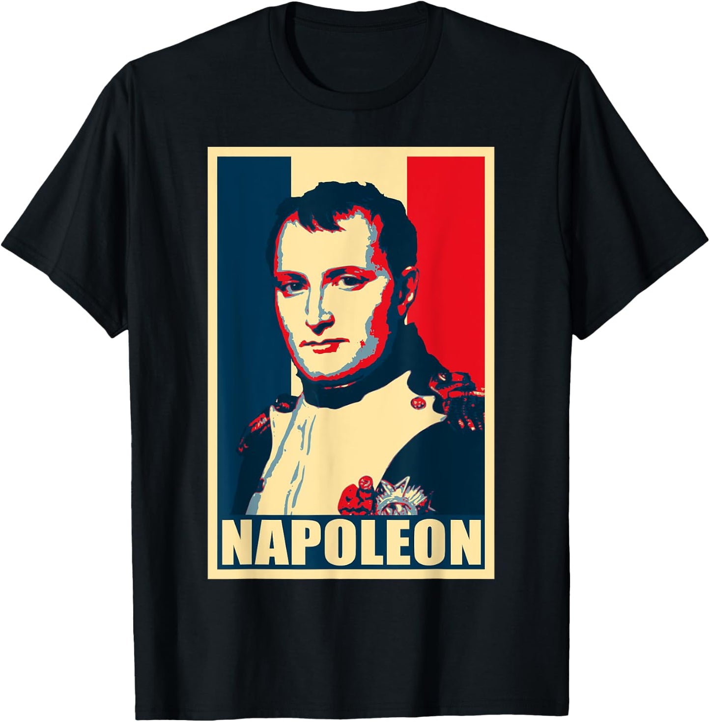 Napoleon Propaganda Poster Pop Art T-Shirt - T-Shirt | Black